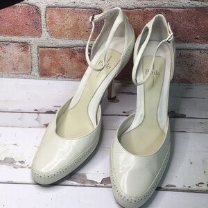 Size 7.5 Cream Linea Paola Lesther Stiletto Pumps